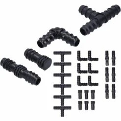 ILOVEMILAN 24 Pièces/ensemble Kit De Montage Irrigation Goutte à Goutte, 1/2 Connecteurs Barbelés De Tube, Prise En Charge 1/2 Connexion De Tuyau, Déviation, Rotation Et Commutation 9 ILOVEMILAN 24 Pièces/ensemble Kit De Montage Irrigation Goutte à Goutte, 1/2 Connecteurs Barbelés De Tube, Prise En Charge 1/2 Connexion De Tuyau, Déviation, Rotation Et Commutation -Promos Arrosage automatique Magasin 36738572 5