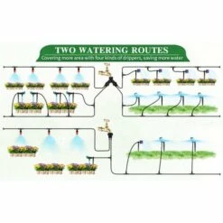 TIGA Kit D'arrosage 152pcs Goutte à Goutte Système D'irrigation Accessoires Avec 30m Tuyau -Promos Arrosage automatique Magasin 38050874 5