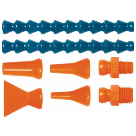 Kit Tuyaux Pour Lubrifiant Réfrigérant Taille 1/4 Po. 8 Pièces LOC-LINE 1 Kit Tuyaux Pour Lubrifiant Réfrigérant Taille 1/4 Po. 8 Pièces LOC-LINE