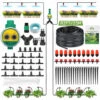 AUGIENB Kits D'arrosage Goutte à Goutte 25m Tuyau D'arrosage Automatique Minuterie D'usine