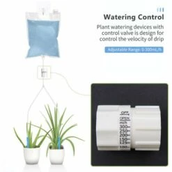 ASUPERMALL Abreuvoir Automatique Pour Plantes Dispositifs D'Arrosage Automatique De Fleurs En Pot Double Systeme De Kit D'Irrigation Goutte A Goutte A Degagement Lent Pour Plantes D'Interieur En Plein Air, 3L - 3L -Promos Arrosage automatique Magasin 39619101 4