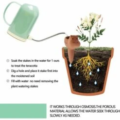 ABCRITAL Pointes D'Arrosage Des Plantes Pointes D'Arrosage Automatique Pointe D'Arrosage En Terre Cuite Pour Plantes De Petite Et Moyenne Taille, Piquets D'Arrosage Automatique Pour Plantes D'Intérieur Arrosage Automatique Arrosez Vos Plantes D'Intérieur Et D'Exté 7 ABCRITAL Pointes D'Arrosage Des Plantes Pointes D'Arrosage Automatique Pointe D'Arrosage En Terre Cuite Pour Plantes De Petite Et Moyenne Taille, Piquets D'Arrosage Automatique Pour Plantes D'Intérieur Arrosage Automatique Arrosez Vos Plantes D'Intérieur Et D'Exté -Promos Arrosage automatique Magasin 40002072 3