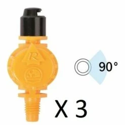 HELIOTRADE Lot De 3 Asperseurs Reglable (arrosage à 90 ) Pour Goutte à Goutte -Promos Arrosage automatique Magasin 40391806 3