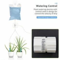 HAPPYSHOPPING 2L Abreuvoir Automatique Pour Plantes En Pot Dispositifs D'arrosage Automatique Double Systeme De Kit D'irrigation Goutte A Goutte A Degagement Lent Pour Plantes D'interieur En Plein Air, Modele: 2L -Promos Arrosage automatique Magasin 42143257 4