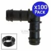 SUINGA 100 Unités X Coude D'iarrosage Goutte à Goutte 16mm Noir