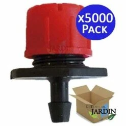 SUINGA Pack 5000 X Goutteur Réglable 0 à 70 Litres/heure, Rouge