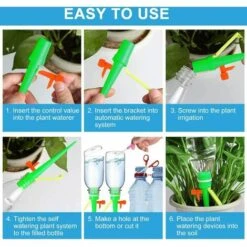 TANABATA 12 Pcs Irrigation Goutte à Goutte Kit,Arrosager Plantespour Jardin,Arrosage Plantes Automatique, Le Jardin Plantes Système D’Irrigation, Pour Jardin Intérieur Et Extérieur -Promos Arrosage automatique Magasin 42486631 4