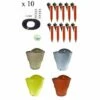 Kit 10 Goutteurs Avec Supports Iriso + 1 Réserve D'eau 12 L, Couleur Vert - Vert