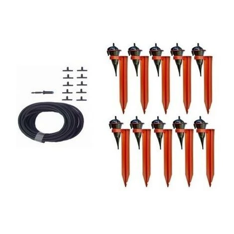 Kit 10 Goutteurs Avec Supports Iriso + 1 Réserve D'eau 12 L, Couleur Vert - Vert 2 Kit 10 Goutteurs Avec Supports Iriso + 1 Réserve D'eau 12 L, Couleur Vert - Vert – Image 2