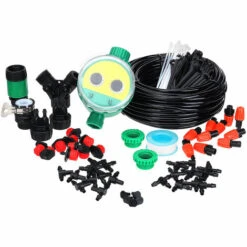 Kits De Système D'irrigation Goutte à Goutte De 82FT Tuyau D'arrosage Automatique Minuterie D'usine Jmax -Promos Arrosage automatique Magasin 44650745 3