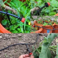 SUN FLOWERIT Kit D'irrigation Goutte - 25m Micro Irrigation Goutte à Goutte Réglable De Jardin DIY Système D’arrosage Automatique Pour Jardin, Pelouse, Plante, Paysage, Potager, Serre -Promos Arrosage automatique Magasin 45368027 3