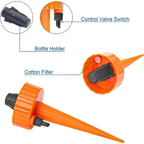 MODOU Pointes D'arrosage Automatique 6PCS, Dispositifs D'arrosage Automatique Des Plantes, Abreuvoir Automatique Pour Plantes D'irrigation Goutte à Goutte Avec Interrupteur De Soupape De Commande à Libération Lente Pour L'arrosage Des Plantes D'extérieur Et De 2 MODOU Pointes D'arrosage Automatique 6PCS, Dispositifs D'arrosage Automatique Des Plantes, Abreuvoir Automatique Pour Plantes D'irrigation Goutte à Goutte Avec Interrupteur De Soupape De Commande à Libération Lente Pour L'arrosage Des Plantes D'extérieur Et De – Image 2