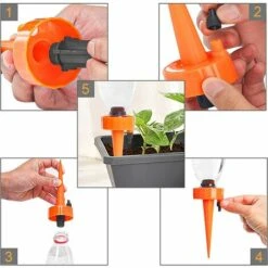 MODOU Pointes D'arrosage Automatique 6PCS, Dispositifs D'arrosage Automatique Des Plantes, Abreuvoir Automatique Pour Plantes D'irrigation Goutte à Goutte Avec Interrupteur De Soupape De Commande à Libération Lente Pour L'arrosage Des Plantes D'extérieur Et De 8 MODOU Pointes D'arrosage Automatique 6PCS, Dispositifs D'arrosage Automatique Des Plantes, Abreuvoir Automatique Pour Plantes D'irrigation Goutte à Goutte Avec Interrupteur De Soupape De Commande à Libération Lente Pour L'arrosage Des Plantes D'extérieur Et De -Promos Arrosage automatique Magasin 46557601 4