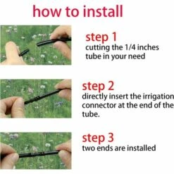 Irrigation De Pelouse 4/7mm Raccord Connecteur Goutte à Goutte, Connecteurs Barbelés à Double Connecteur Cannelé Double Fontainebleau 100 Pièces -Promos Arrosage automatique Magasin 47742999 3