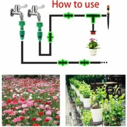 Irrigation De Pelouse 4/7mm Raccord Connecteur Goutte à Goutte, Connecteurs Barbelés à Double Connecteur Cannelé Double Fontainebleau 100 Pièces -Promos Arrosage automatique Magasin 47742999 4