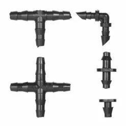 SUPERSELLER Kit D'arrosage Goutte à Goutte Kit De Raccord D'irrigation Connecteurs Barbelés D'irrigation Goutte à Goutte Compatibles Avec Les Connecteurs De Tuyau D'eau 1/4 Pouce Pour Les Systèmes D'égouttement De Pelouse De Jardin - 200 Pièces -Promos Arrosage automatique Magasin 48334033 3