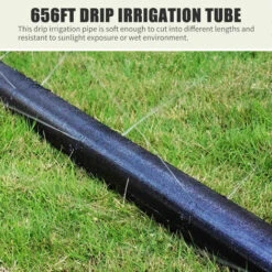 SUPERSELLER Kit D'arrosage Goutte à Goutte Tube D'irrigation Goutte à Goutte 656FT 3-5 Trous Tube De Distribution De Ruban Goutte à Goutte Tuyaux D'irrigation Agricole Tuyaux Goutte à Goutte Cultures Plantes Tube D'arrosage Irrigation Hydroponique Dripline, Type 1 - -Promos Arrosage automatique Magasin 48931399 5