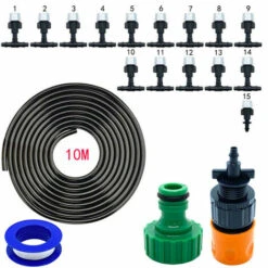 SUPERSELLER Kit D'arrosage Goutte à Goutte Kit De Tuyau D'arrosage Automatique De Jardin De Plante De Système D'irrigation Goutte à Goutte De 33 Pieds Micro Arroseur, 1 Trousse - 1 Trousse -Promos Arrosage automatique Magasin 48931507 3