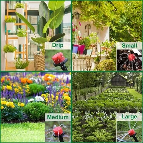 LITREVE Kit Système D'irrigation DIY Jardinage 40M Goutte à Goutte Jardin Système D'Arrosage Pour Jardin, Pelouse, Paysage, Potager 3 LITREVE Kit Système D'irrigation DIY Jardinage 40M Goutte à Goutte Jardin Système D'Arrosage Pour Jardin, Pelouse, Paysage, Potager – Image 3
