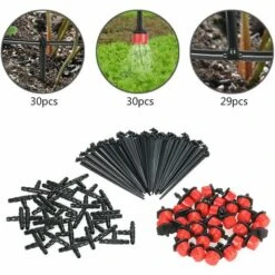 SUPERSELLER Kit D'arrosage Goutte à Goutte Système D'irrigation Goutte à Goutte De 25 M Avec Minuterie Automatique Et Tuyau D'arrosage Automatique, 25m 7 SUPERSELLER Kit D'arrosage Goutte à Goutte Système D'irrigation Goutte à Goutte De 25 M Avec Minuterie Automatique Et Tuyau D'arrosage Automatique, 25m -Promos Arrosage automatique Magasin 49927646 4
