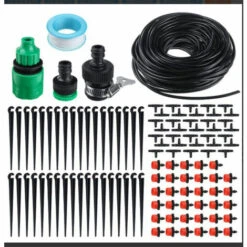 ZHUOXUAN Système D'irrigation Jardin, Micro Irrigation Goutte à Goutte Kit Arrosage Automatique,Systeme Arrosage Aoutte A Goutte Irrigation De Jardin Pour Plantes -(30M Tuyau Goutte à Goutte)