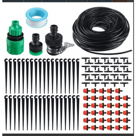 ZHUOXUAN Système D'irrigation Jardin, Micro Irrigation Goutte à Goutte Kit Arrosage Automatique,Systeme Arrosage Aoutte A Goutte Irrigation De Jardin Pour Plantes -(30M Tuyau Goutte à Goutte) 1 ZHUOXUAN Système D'irrigation Jardin, Micro Irrigation Goutte à Goutte Kit Arrosage Automatique,Systeme Arrosage Aoutte A Goutte Irrigation De Jardin Pour Plantes -(30M Tuyau Goutte à Goutte)
