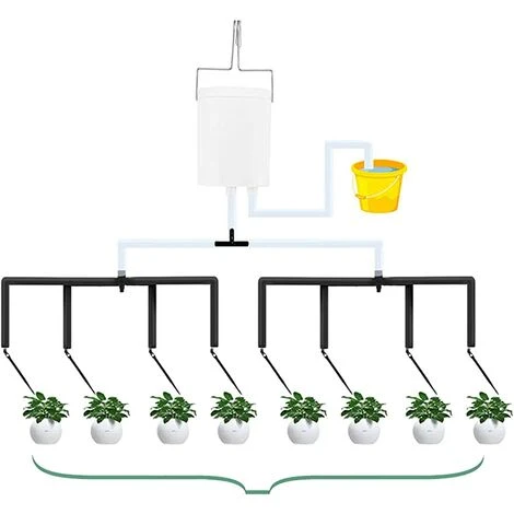 ALMI Système D'irrigation Jardin, Automatique Micro Irrigation Goutte à Goutte Kit Avec Minuterie D'eau, Système D'Auto-Arrosage Réglable Pour Paysage Patio Serre Pelouse Plante#2 1 ALMI Système D'irrigation Jardin, Automatique Micro Irrigation Goutte à Goutte Kit Avec Minuterie D'eau, Système D'Auto-Arrosage Réglable Pour Paysage Patio Serre Pelouse Plante#2