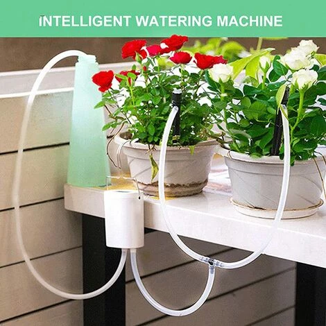 ALMI Système D'irrigation Jardin, Automatique Micro Irrigation Goutte à Goutte Kit Avec Minuterie D'eau, Système D'Auto-Arrosage Réglable Pour Paysage Patio Serre Pelouse Plante#2 3 ALMI Système D'irrigation Jardin, Automatique Micro Irrigation Goutte à Goutte Kit Avec Minuterie D'eau, Système D'Auto-Arrosage Réglable Pour Paysage Patio Serre Pelouse Plante#2 – Image 3