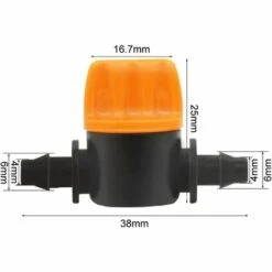 VERSAILLESFR 20 Pièces Micro 4/7mm 1/4 Tuyau D'irrigation De Jardin Barbelé Vanne De Contrôle De Débit D'eau Goutte à Goutte Système D'irrigation Raccords De Tuyau De Jardin Connecteur Accessoires, Versailles -Promos Arrosage automatique Magasin 50932583 5