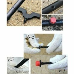 VERSAILLESFR 100pcs Goutteur Irrigation Réglable Goutte à Goutte Système D'arrosage Automatique Tuyau Egouttement Micro Gicleurs Émetteur Drippers Pour Plante Serre DIY Jardin, Versailles -Promos Arrosage automatique Magasin 50932801 4