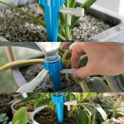 VERSAILLESFR Goutte à Goutte Bouteille, Irrigation Goutte à Goutte Bouteille, Arroseur Automatique Plantes, Arrosage Goutte A Goutte, Avec Vannes De Régulation, Pour Jardin Maison Intérieur Extérieur, Versailles -Promos Arrosage automatique Magasin 50932888 3