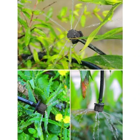 GUAZHUNIFR Lot De 200 Arroseurs Réglables - Micro Drip - Arroseur Réglable - Système Goutte à Goutte Pour Parterres De Fleurs,Guazhuni (noir) 5 GUAZHUNIFR Lot De 200 Arroseurs Réglables - Micro Drip - Arroseur Réglable - Système Goutte à Goutte Pour Parterres De Fleurs,Guazhuni (noir) – Image 5