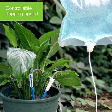 Dispositifs D'arrosage Automatique Avec Sac D'eau De 3,5 L, Kit D'irrigation Goutte à Goutte Automatique Avec Interrupteur De Contrôle Réglable Pour Plantes D'intérieur Et D'extérieur Lilaris Lot De 2,Irisfr 3 Dispositifs D'arrosage Automatique Avec Sac D'eau De 3,5 L, Kit D'irrigation Goutte à Goutte Automatique Avec Interrupteur De Contrôle Réglable Pour Plantes D'intérieur Et D'extérieur Lilaris Lot De 2,Irisfr – Image 3