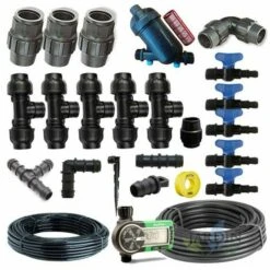 SUINGA KIT D'ARROSAGE GOUTTE À GOUTTE Automatique Pour Jardin Jusqu'à 100 M2. Comprend Un Tuyau Et Des Accessoires D'installation Pour