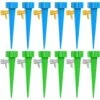 Kueatily D'Irrigation Goutte à Goutte Kit, 12pcs Arrosage Goutte à Goutte Avec Vannes, Automatique Arrosage Plante Vacances Réglable Système D'Irrigation Pour Jardin Maison Potager Intérieur Extérieur