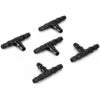 KARTOKNER 100 Pcs 4/7mm- T Raccord Connecteur, Tee Raccord De Tuyau Irrigation De Pelouse Micro Spray Irrigation Joint Tuyau Systèmes Automatique Outil