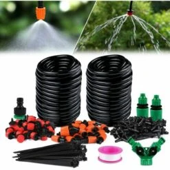 LITZEE Kit Irrigation Goutte à Goutte, D'arrosage Automatique Système DIY Avec Arrosage Micro Arroseur Et 30m Tuyaux, Pour Jardin Serre Potager Pelouse