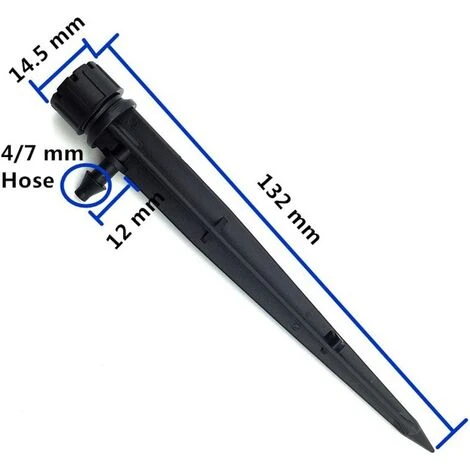 GUAZHUNIFR 50 Pcs 360 Degrés Irrigation Goutte à Goutte Kits Arrosage Micro Arroseur, 13cm Noir Réglable Goutte à Goutte émetteurs Micro Flow System Self Plant Jardin Arrosage Kits D'arrosage,Guazhuni 3 GUAZHUNIFR 50 Pcs 360 Degrés Irrigation Goutte à Goutte Kits Arrosage Micro Arroseur, 13cm Noir Réglable Goutte à Goutte émetteurs Micro Flow System Self Plant Jardin Arrosage Kits D'arrosage,Guazhuni – Image 3