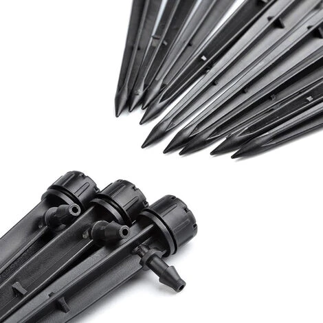GUAZHUNIFR 50 Pcs 360 Degrés Irrigation Goutte à Goutte Kits Arrosage Micro Arroseur, 13cm Noir Réglable Goutte à Goutte émetteurs Micro Flow System Self Plant Jardin Arrosage Kits D'arrosage,Guazhuni 5 GUAZHUNIFR 50 Pcs 360 Degrés Irrigation Goutte à Goutte Kits Arrosage Micro Arroseur, 13cm Noir Réglable Goutte à Goutte émetteurs Micro Flow System Self Plant Jardin Arrosage Kits D'arrosage,Guazhuni – Image 5