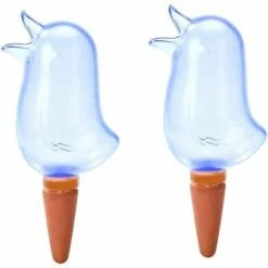 Globes Auto-Arrosants Clairs Abreuvoir En Forme D'Oiseau Arrosoirs Transparents Dispositifs Auto-Arrosants Durables SystèMe D'Arrosage Automatique Pour Les Plantes 2PCS (Bleu),Fontainebleau