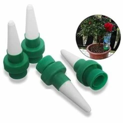 Kit D'arrosage Goutte à Goutte,Automatique Plante D'irrigation D'eau Distributeur Cône En Céramique Tête Plante Verseur Goutte à Goutte D'irrigation Pour Jardin, Plante D'intérieur, Fleurs 4 Pièces,Fontainebleau