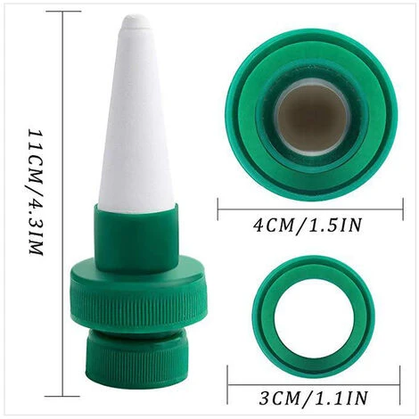 Kit D'arrosage Goutte à Goutte,Automatique Plante D'irrigation D'eau Distributeur Cône En Céramique Tête Plante Verseur Goutte à Goutte D'irrigation Pour Jardin, Plante D'intérieur, Fleurs 4 Pièces,Fontainebleau 2 Kit D'arrosage Goutte à Goutte,Automatique Plante D'irrigation D'eau Distributeur Cône En Céramique Tête Plante Verseur Goutte à Goutte D'irrigation Pour Jardin, Plante D'intérieur, Fleurs 4 Pièces,Fontainebleau – Image 2