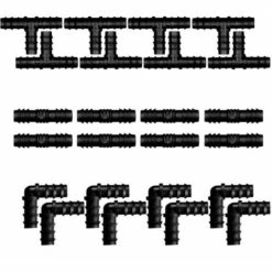TINOR 60pcs Kit D'accessoires D'irrigation Pour Tuyaux Connecteurs Par Goutte Kit D'accessoires D'irrigation Pour Tuyaux Kit Tuyau Jardin