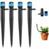 TINOR 100PCS Goutteurs Irrigation Goutte à Goutte Dripper, DIY Centrale D'Irrigation, Arrosage Goutte à Goutte,Irrigation Goutte à Goutte Kit Pour Les Plantes D'IntéRieur Et D'ExtéRieur- Bleu- 360° Réglable