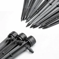 TINOR 100PCS Goutteurs Irrigation Goutte à Goutte Dripper, DIY Centrale D'Irrigation, Arrosage Goutte à Goutte,Irrigation Goutte à Goutte Kit Pour Les Plantes D'IntéRieur Et D'ExtéRieur- Bleu- 360° Réglable -Promos Arrosage automatique Magasin 52977957 3