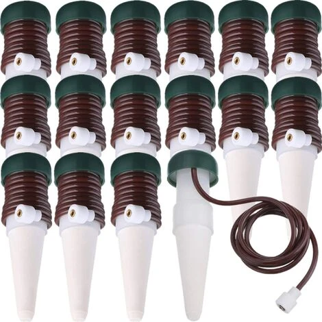 BEARSU Arrosage Stakes Automatique Système D'Arrosage, Irrigation Par Égouttement Automatique De Plante Libération Lente Pour Plantes D'Intérieur Ou D'Extérieur (Pack De 16) 1 BEARSU Arrosage Stakes Automatique Système D'Arrosage, Irrigation Par Égouttement Automatique De Plante Libération Lente Pour Plantes D'Intérieur Ou D'Extérieur (Pack De 16)