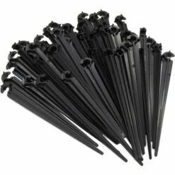 BENOBBY KIDS Support Tuyau Tube,Support D'Égouttement D'Irrigation, Support De Tuyau Fixation Au Sol Pour Piquets "C" Support De Tiges Fixes Pour Tuyau D'irrigation Et Tuyau D'arrosage De Jardin,50 Pcs