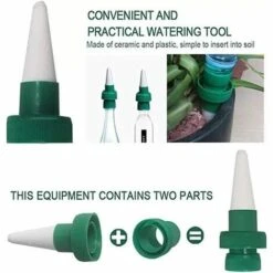 VERSAILLESFR 4 Pcs Irrigation Goutte à Goutte Kit,Vacances En Céramique D'arrosage Automatique Pour Plantes Pour Jardin Maison Intérieur Extérieur Vert Foncé 11cm Versailles 7 VERSAILLESFR 4 Pcs Irrigation Goutte à Goutte Kit,Vacances En Céramique D'arrosage Automatique Pour Plantes Pour Jardin Maison Intérieur Extérieur Vert Foncé 11cm Versailles -Promos Arrosage automatique Magasin 53775117 3