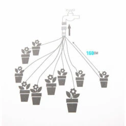 LIFCAUSAL Pulvérisation D'irrigation Automatique 10 Têtes De 1,6 Mètres De Long Système D'irrigation Goutte à Goutte Pour L'arrosage Du Jardin -Promos Arrosage automatique Magasin 53864655 2