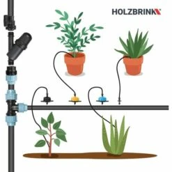 HOLZBRINK Kit N°1 Pour L’arrosage Du Jardin Avec émetteur-fl?che Courbé Et Goutteur, Noir Débit 4l/h, 1 Lot, HTB-01-S-1 9 HOLZBRINK Kit N°1 Pour L’arrosage Du Jardin Avec émetteur-fl?che Courbé Et Goutteur, Noir Débit 4l/h, 1 Lot, HTB-01-S-1 -Promos Arrosage automatique Magasin 53866509 5
